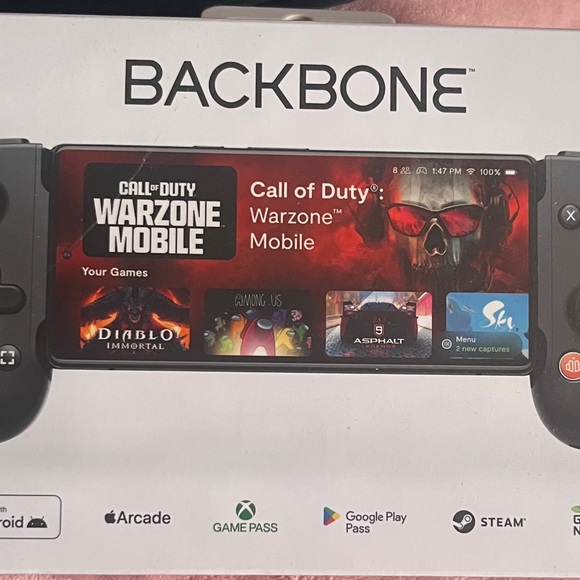 BACKBONE One Mobile Gaming Controller for iPhone (Lighting  **NEW IN BOX** 
BACKNONE (Black) Mobile Gaming Controller